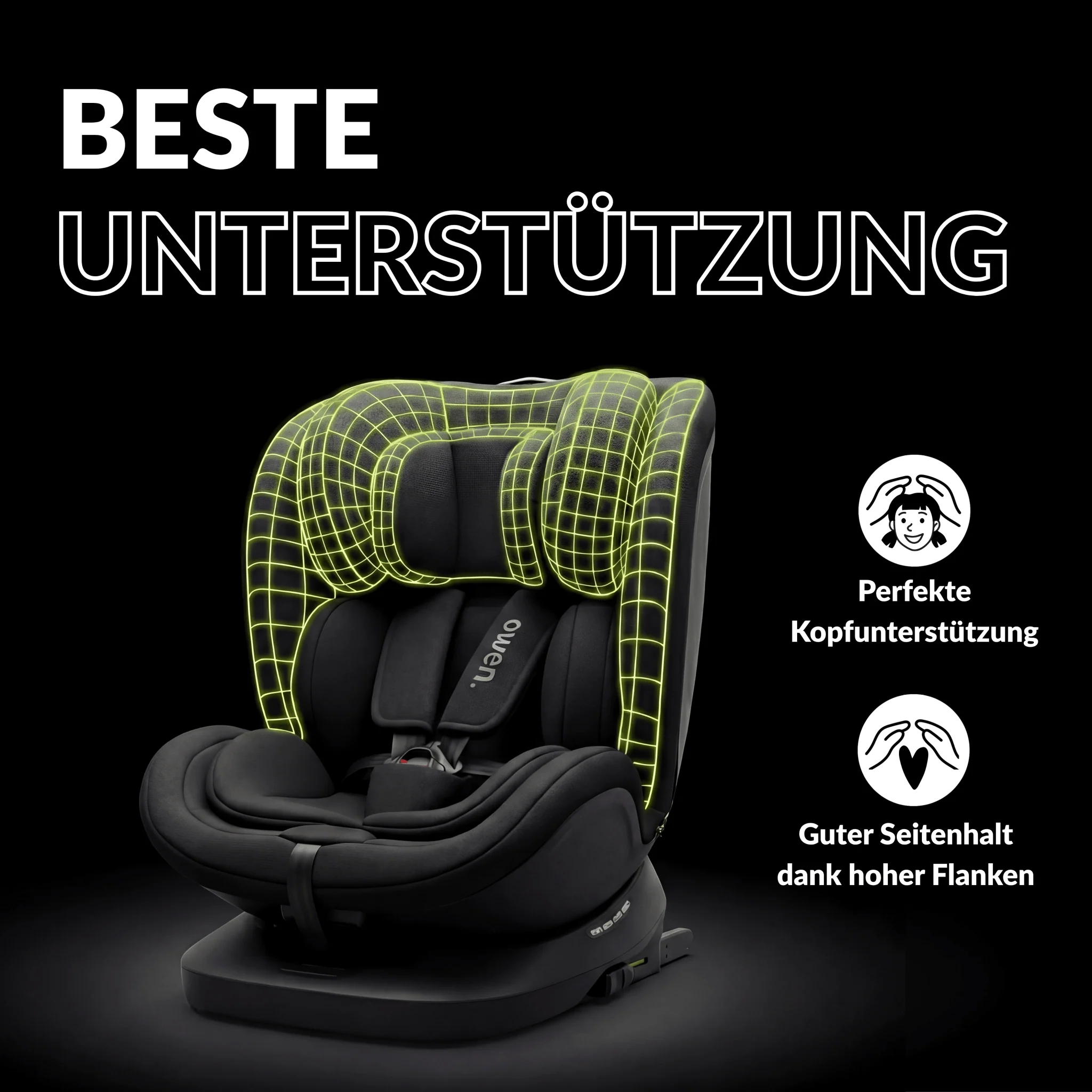 OWEN® 3-in-1 Kindersitz mit ISOFIX 360º Comfy - Image 18