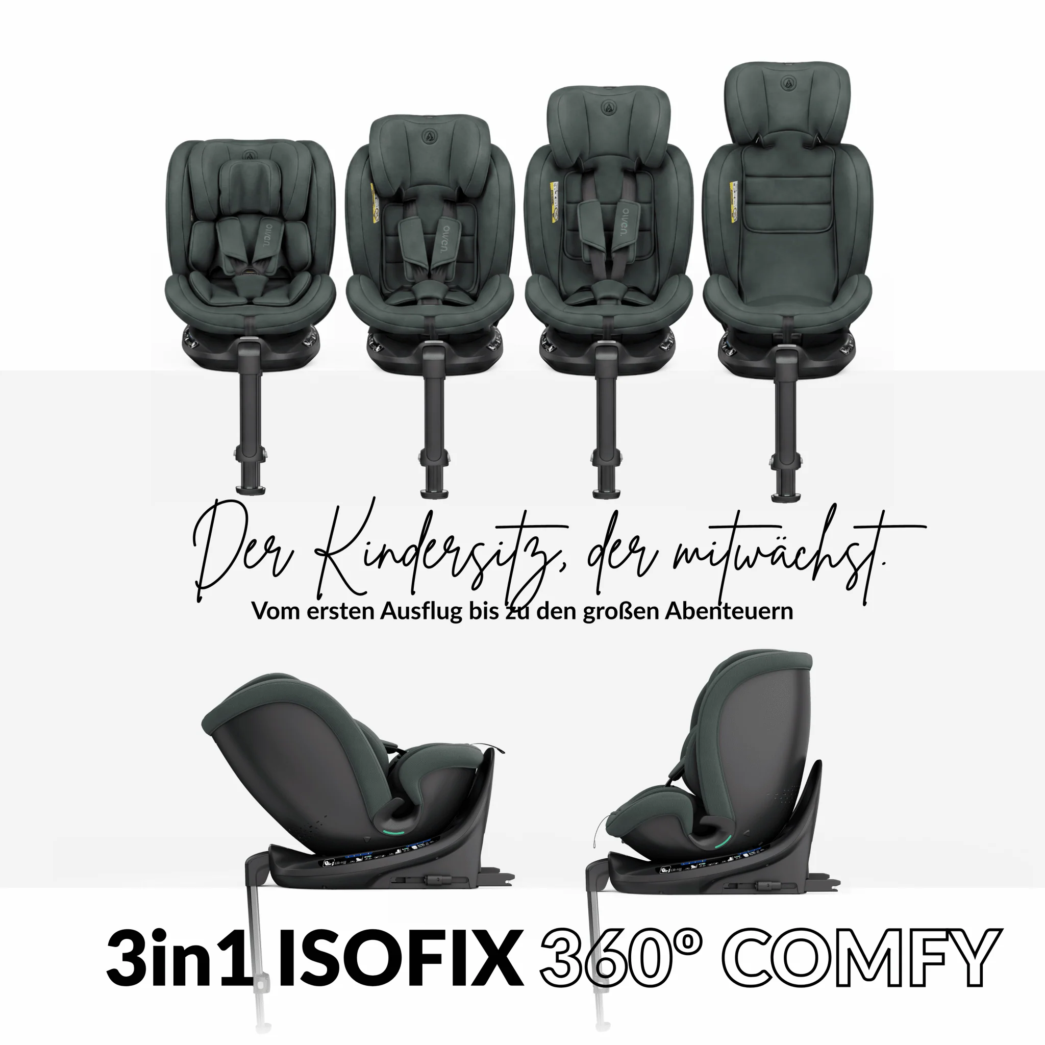 OWEN® 3-in-1 Kindersitz mit ISOFIX 360º Comfy - Image 21