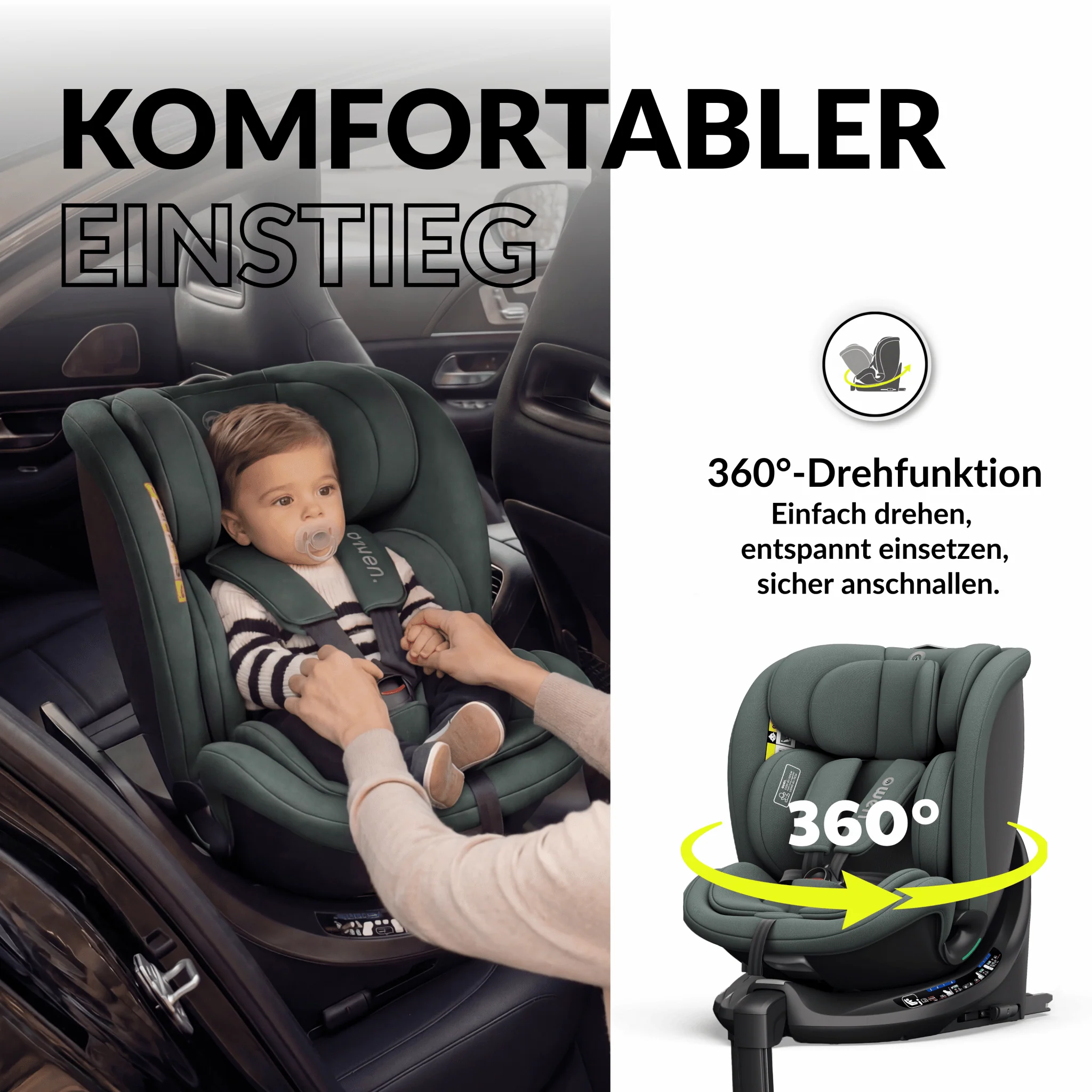 OWEN® 3-in-1 Kindersitz mit ISOFIX 360º Comfy - Image 26