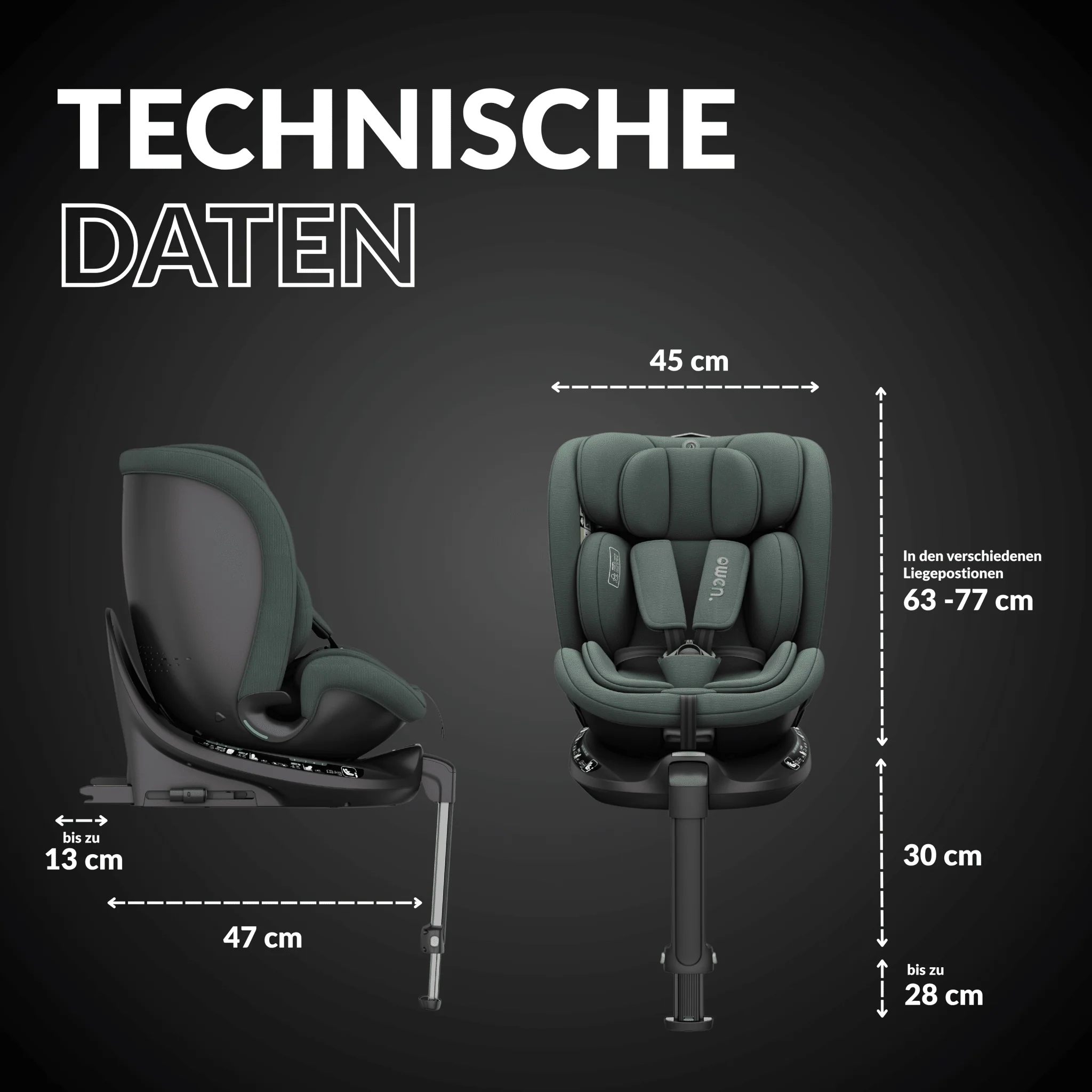 OWEN® 3-in-1 Kindersitz mit ISOFIX 360º Comfy - Image 29