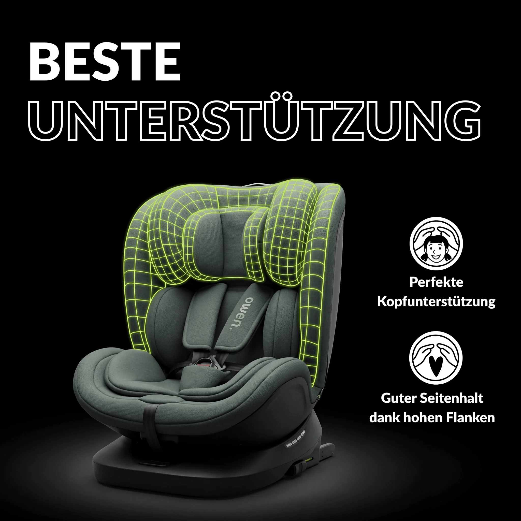 OWEN® 3-in-1 Kindersitz mit ISOFIX 360º Comfy - Image 35
