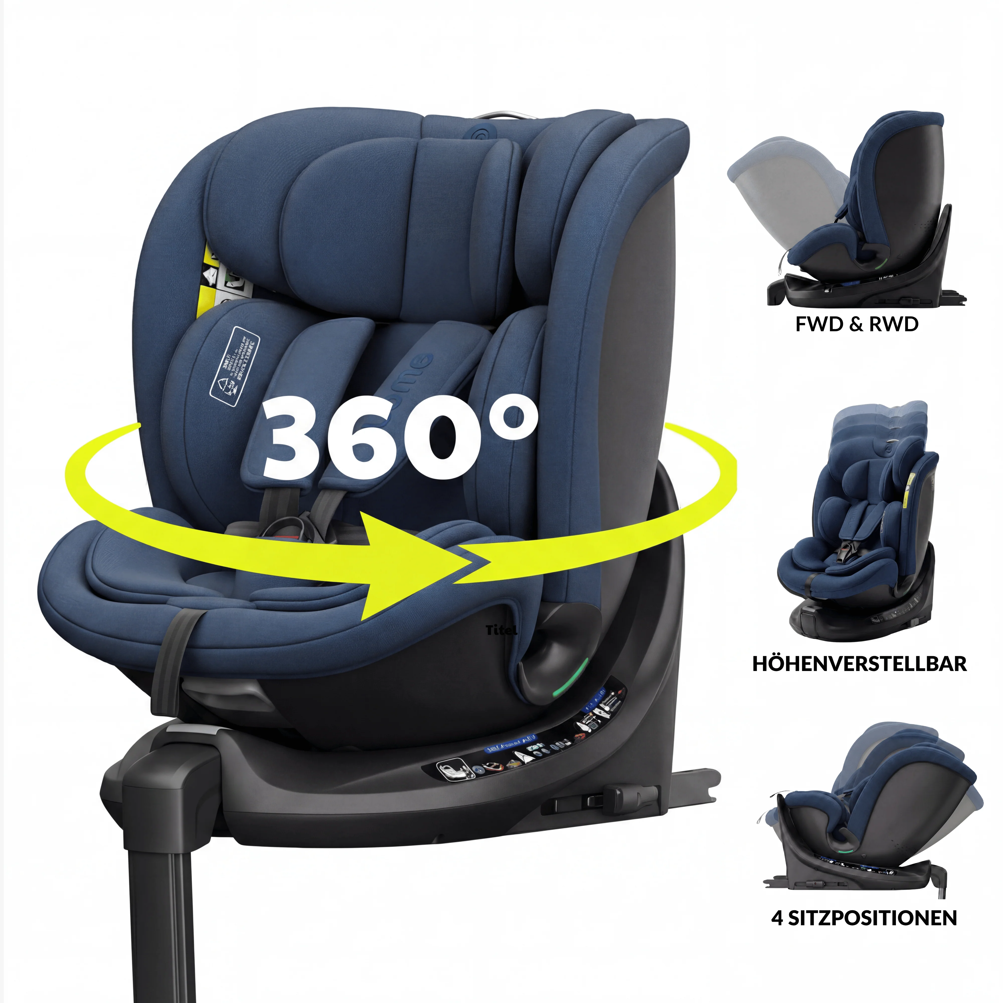 OWEN® 3-in-1 Kindersitz mit ISOFIX 360º Comfy - Image 37