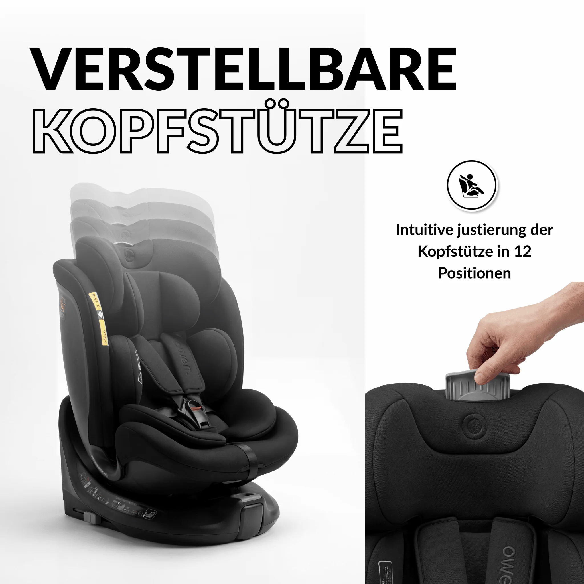 OWEN® 3-in-1 Kindersitz mit ISOFIX 360º Comfy - Image 5