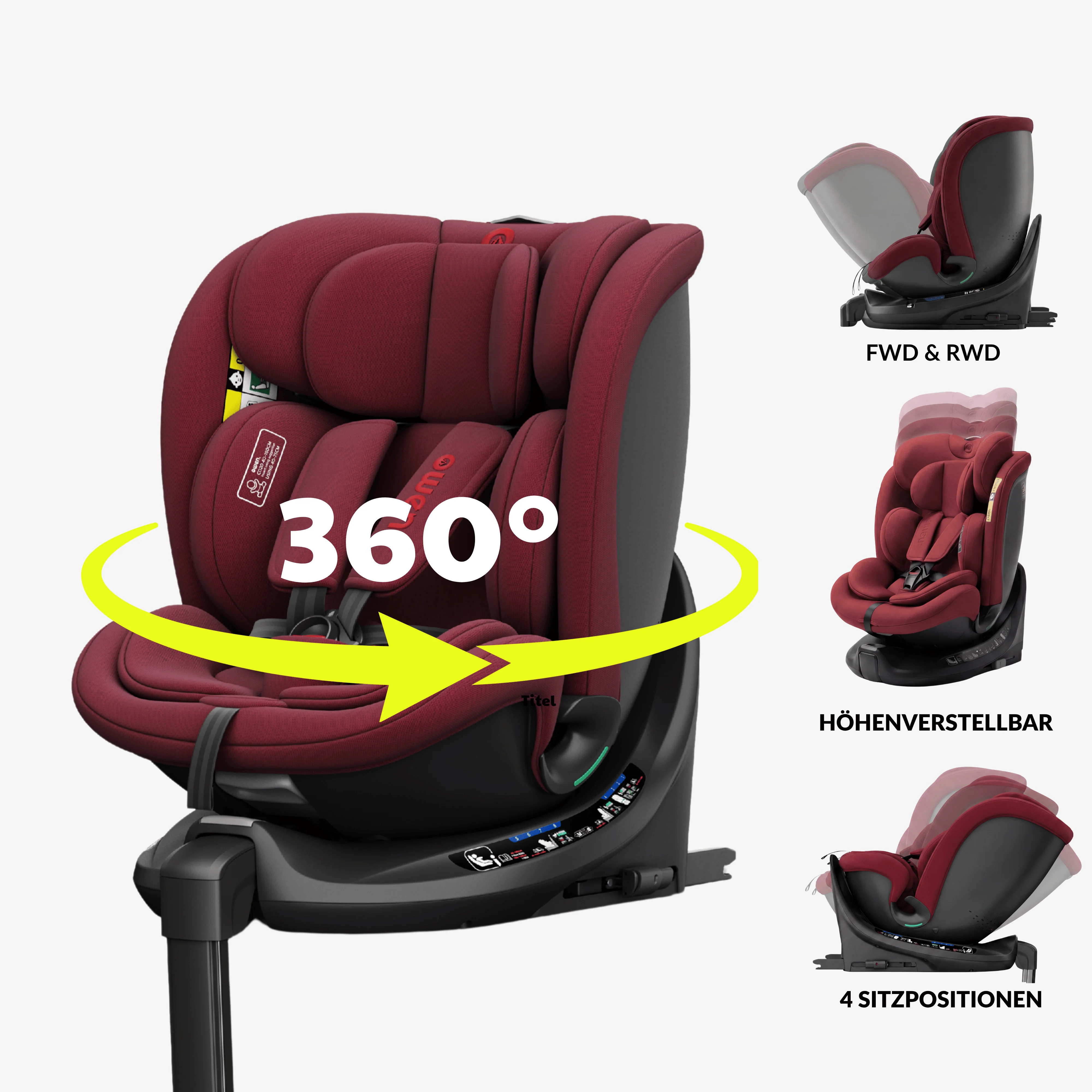 OWEN® 3-in-1 Kindersitz mit ISOFIX 360º Comfy - Image 56