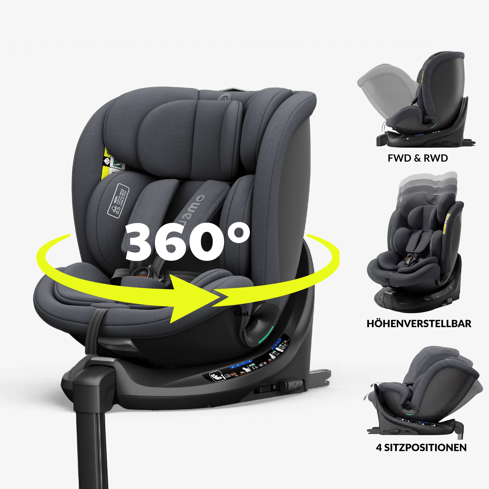 OWEN® 3-in-1 Kindersitz mit ISOFIX 360º Comfy - Image 77