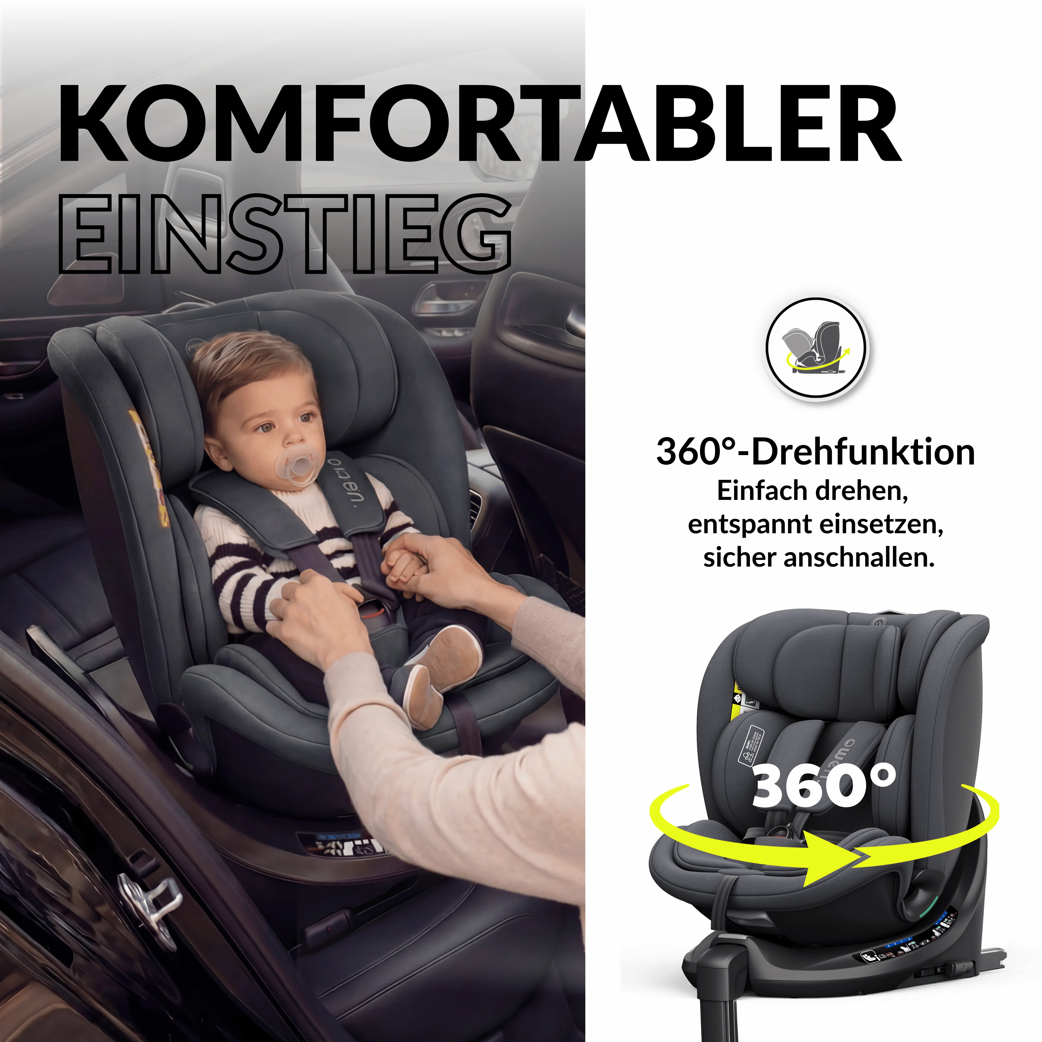 OWEN® 3-in-1 Kindersitz mit ISOFIX 360º Comfy - Image 83