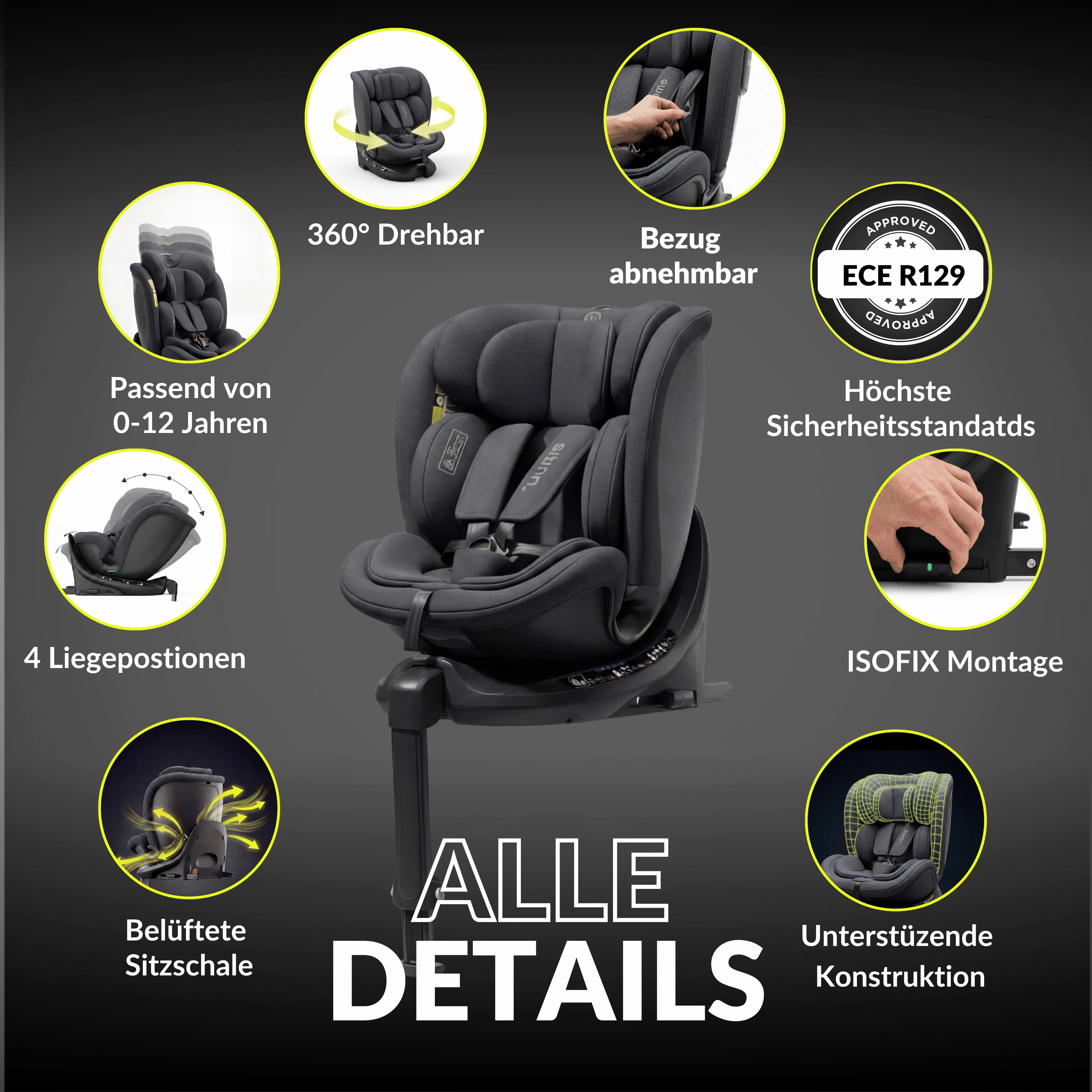 OWEN® 3-in-1 Kindersitz mit ISOFIX 360º Comfy - Image 91