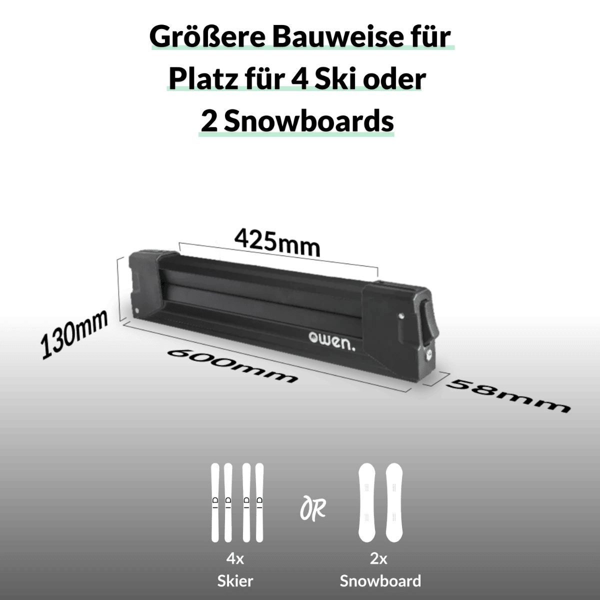 OWEN® Skiträger Advanced (Black Edition) - Image 7